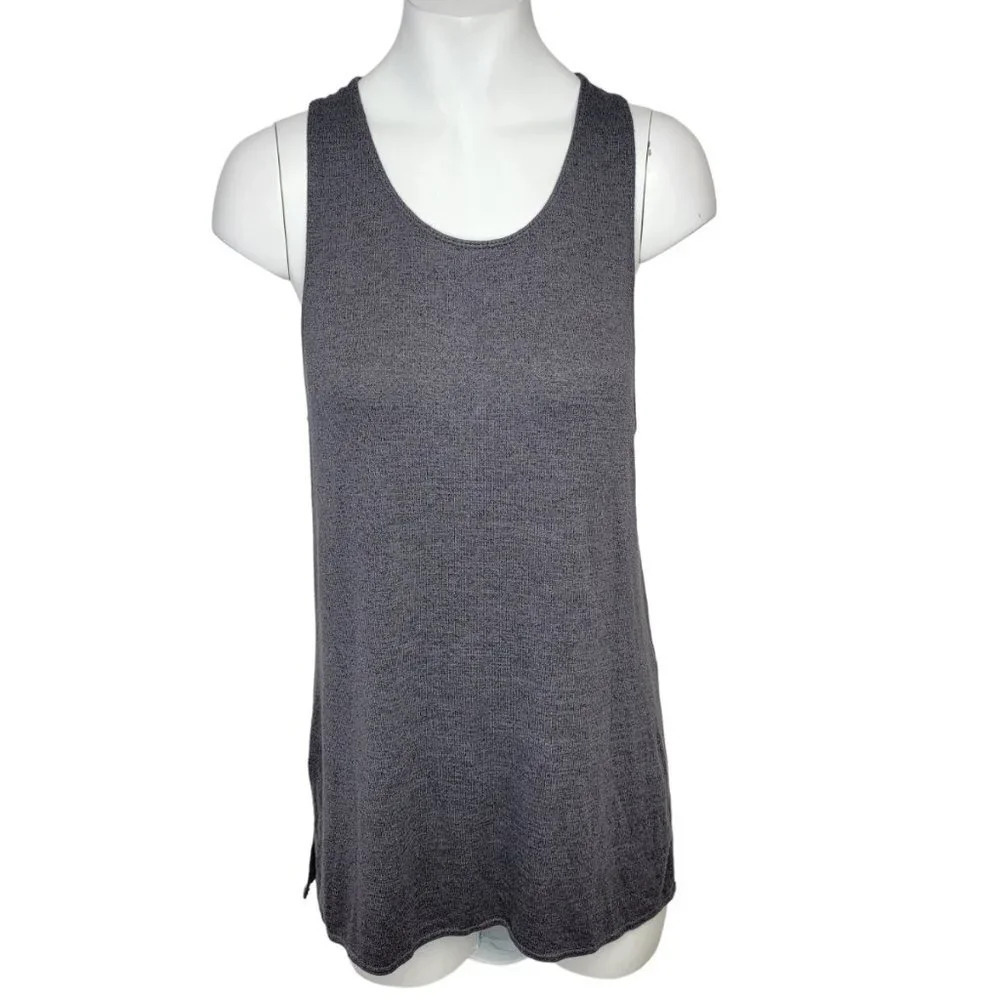 Aritzia Wilfred Free Marled Long Side Slit Tank Top